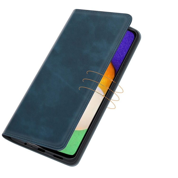 For Samsung Galaxy A13 5G Retro-skin Magnetic Leather Case with Holder & Card Slots & Wallet