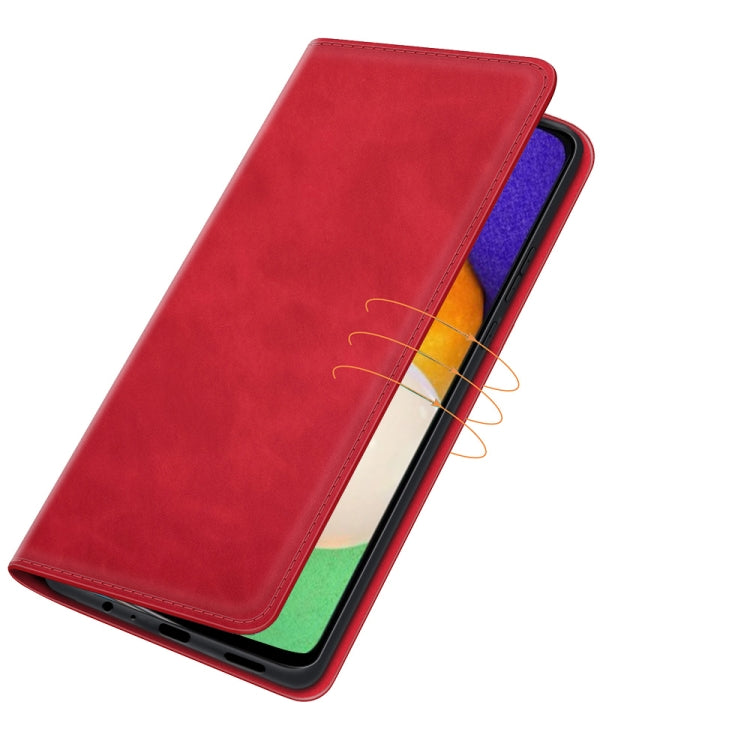 For Samsung Galaxy A13 5G Retro-skin Magnetic Leather Case with Holder & Card Slots & Wallet
