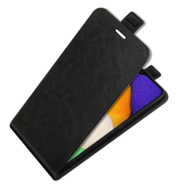 For Samsung Galaxy A13 5G R64 Texture Vertical Flip Leather Case with Card Slots & Photo Frame