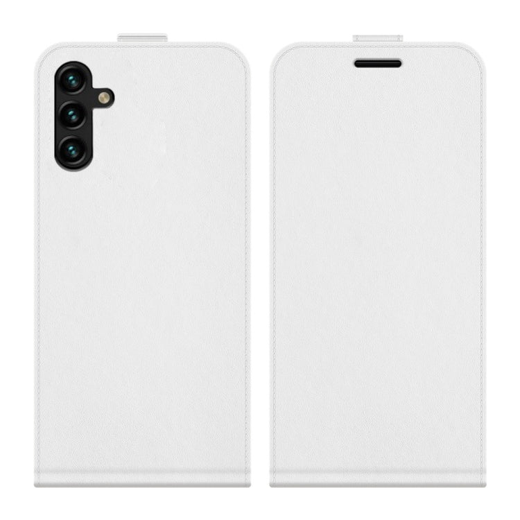 For Samsung Galaxy A13 5G R64 Texture Vertical Flip Leather Case with Card Slots & Photo Frame
