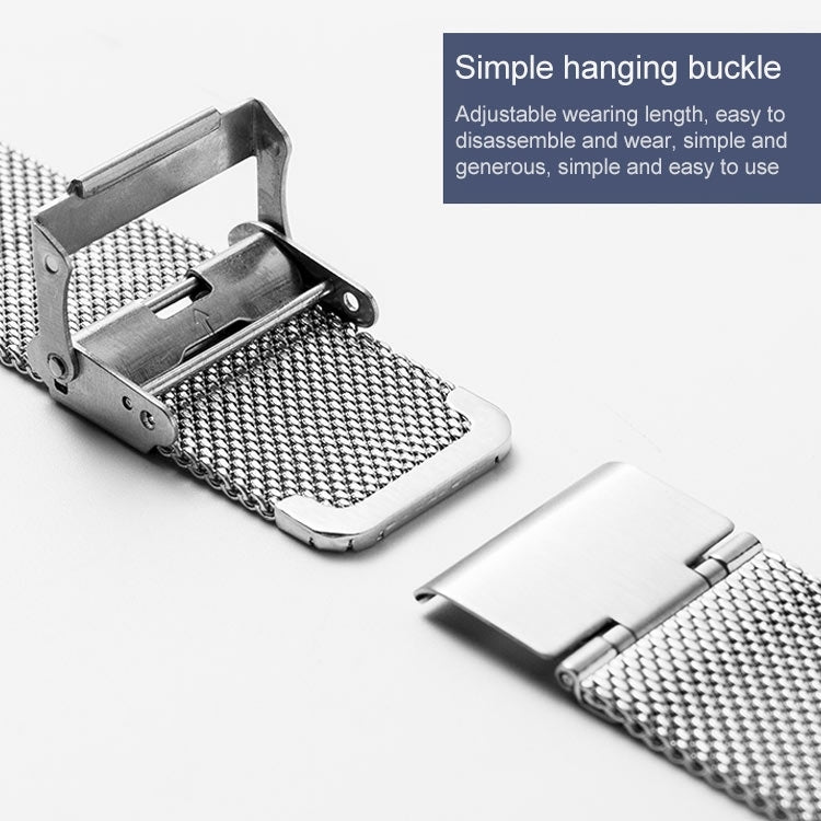 For Huawei Watch GT 2 42mm Stainless Steel Milan Double Buckle Watch Band