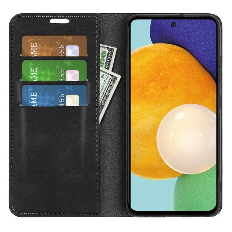 For Samsung Galaxy A13 4G Retro-skin Magnetic Leather Case with Holder & Card Slots & Wallet