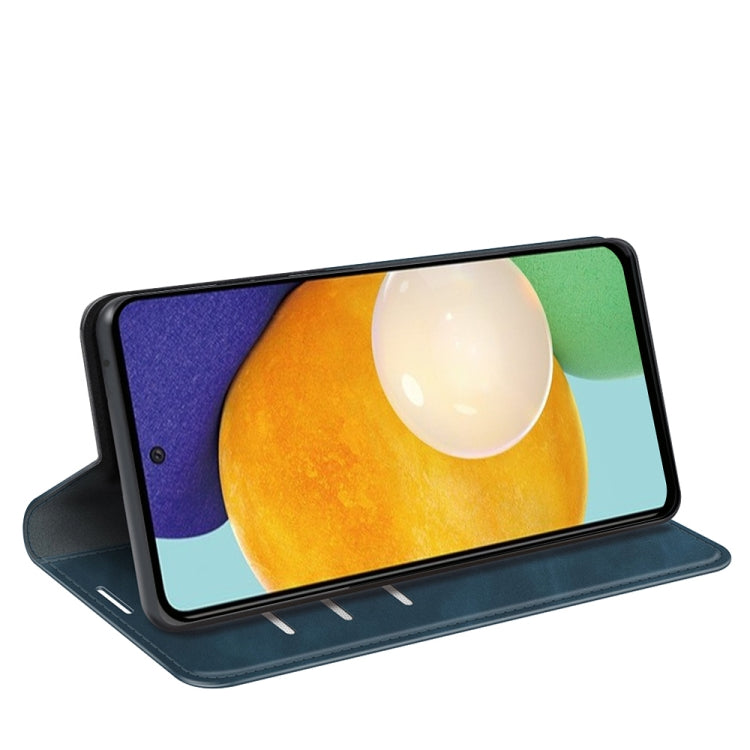 For Samsung Galaxy A13 4G Retro-skin Magnetic Leather Case with Holder & Card Slots & Wallet