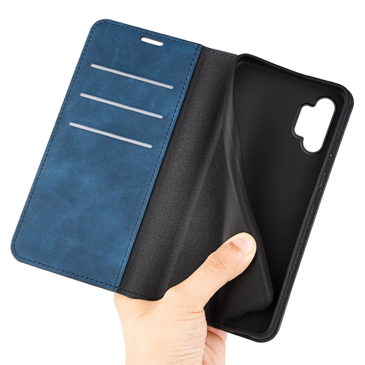 For Samsung Galaxy A13 4G Retro-skin Magnetic Leather Case with Holder & Card Slots & Wallet