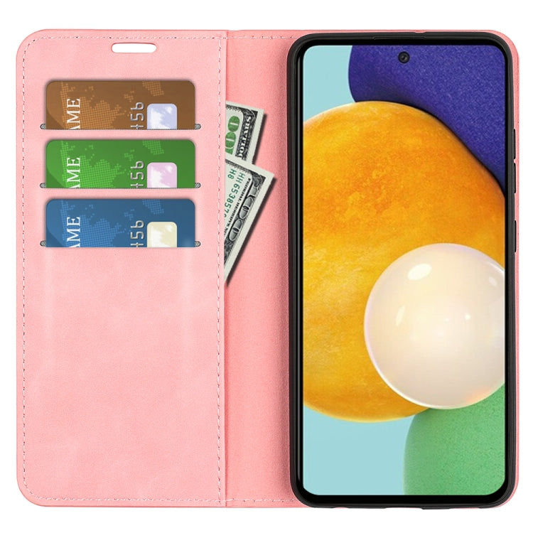 For Samsung Galaxy A13 4G Retro-skin Magnetic Leather Case with Holder & Card Slots & Wallet
