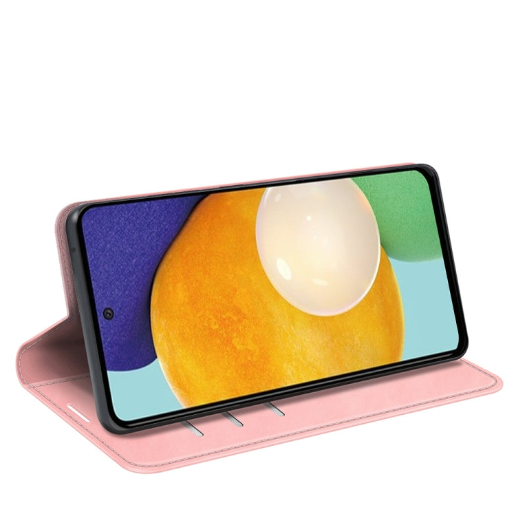 For Samsung Galaxy A13 4G Retro-skin Magnetic Leather Case with Holder & Card Slots & Wallet