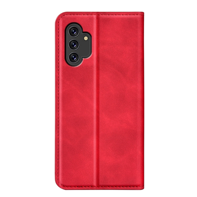 For Samsung Galaxy A13 4G Retro-skin Magnetic Leather Case with Holder & Card Slots & Wallet