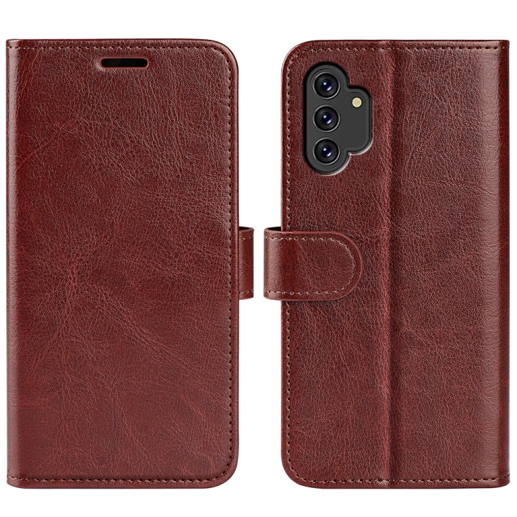 For Samsung Galaxy A13 4G R64 Texture Horizontal Flip Leather Case with Holder & Card Slots & Wallet & Photo Frame