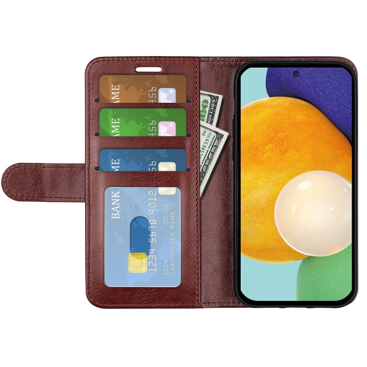 For Samsung Galaxy A13 4G R64 Texture Horizontal Flip Leather Case with Holder & Card Slots & Wallet & Photo Frame