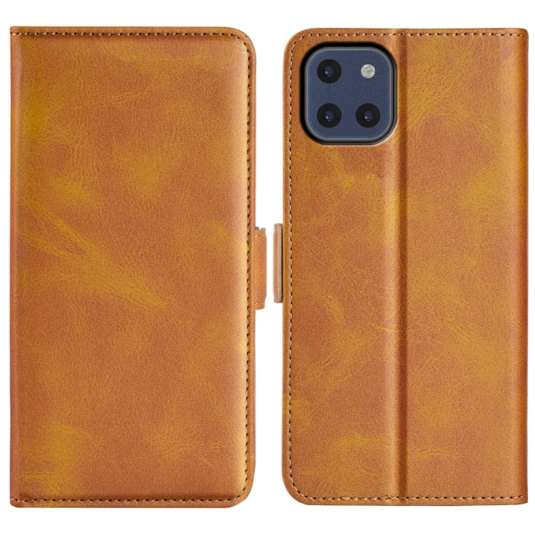 For Samsung Galaxy A03 164mm Dual-side Magnetic Buckle Horizontal Flip Leather Case with Holder & Card Slots & Wallet