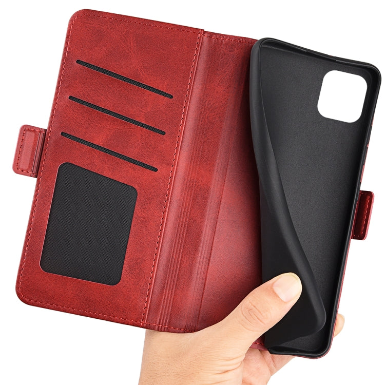 For Samsung Galaxy A03 164mm Dual-side Magnetic Buckle Horizontal Flip Leather Case with Holder & Card Slots & Wallet