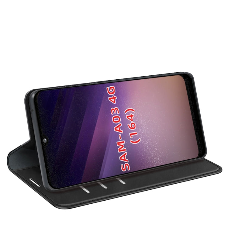 For Samsung Galaxy A03 164mm Retro-skin Magnetic Leather Case with Holder & Card Slots & Wallet
