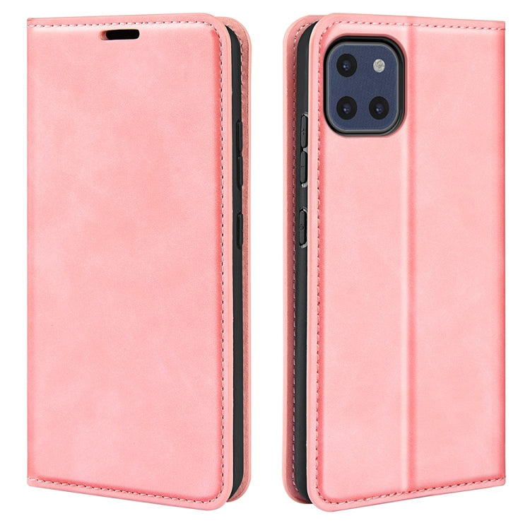 For Samsung Galaxy A03 164mm Retro-skin Magnetic Leather Case with Holder & Card Slots & Wallet