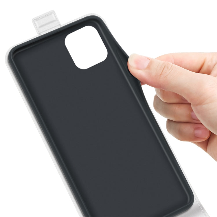 For Samsung Galaxy A03 164mm R64 Texture Vertical Flip Leather Case with Card Slots & Photo Frame