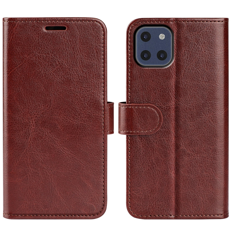 For Samsung Galaxy A03 166mm R64 Texture Horizontal Flip Leather Case with Holder & Card Slots & Wallet & Photo Frame
