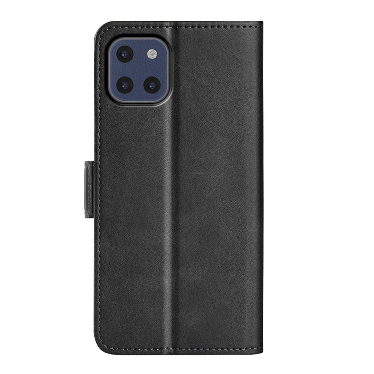 For Samsung Galaxy A03 166mm Dual-side Magnetic Buckle Horizontal Flip Leather Case with Holder & Card Slots & Wallet