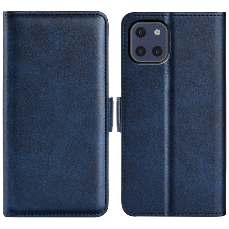 For Samsung Galaxy A03 166mm Dual-side Magnetic Buckle Horizontal Flip Leather Case with Holder & Card Slots & Wallet