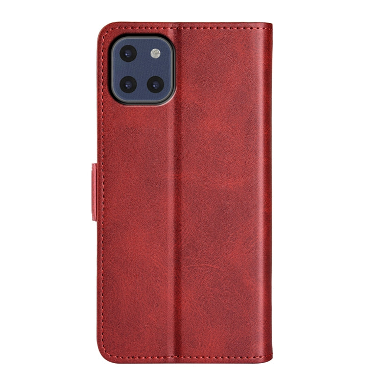For Samsung Galaxy A03 166mm Dual-side Magnetic Buckle Horizontal Flip Leather Case with Holder & Card Slots & Wallet