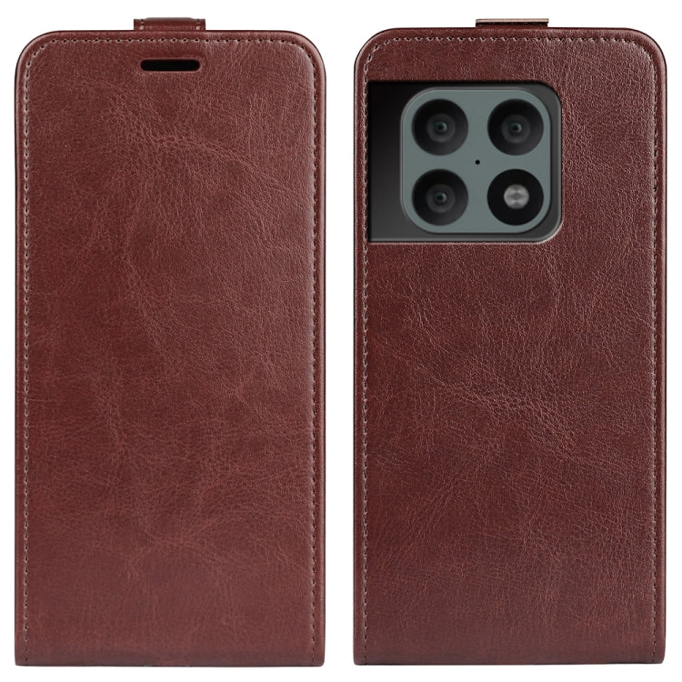 For OnePlus 10 Pro 5G  R64 Texture Single Vertical Flip Leather Phone Protective Case with Card Slots & Photo Frame