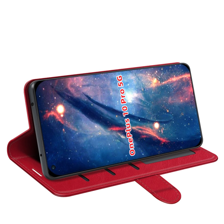 For  OnePlus 10 Pro 5G R64 Texture Single Horizontal Flip Phone Protective Case with Holder & Card Slots & Wallet& Photo Frame