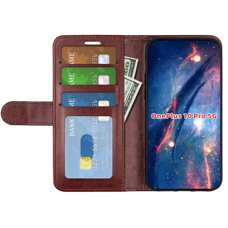 For  OnePlus 10 Pro 5G R64 Texture Single Horizontal Flip Phone Protective Case with Holder & Card Slots & Wallet& Photo Frame