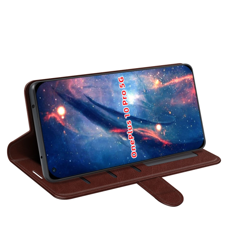 For  OnePlus 10 Pro 5G R64 Texture Single Horizontal Flip Phone Protective Case with Holder & Card Slots & Wallet& Photo Frame