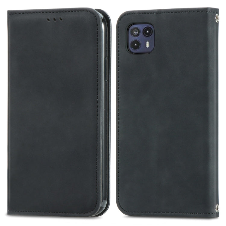 For Motorola Moto G50 5G Retro Skin Feel Magnetic Horizontal Flip Leather Case