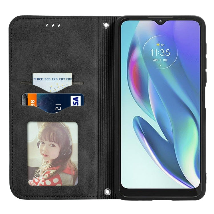 For Motorola Moto G50 5G Retro Skin Feel Magnetic Horizontal Flip Leather Case