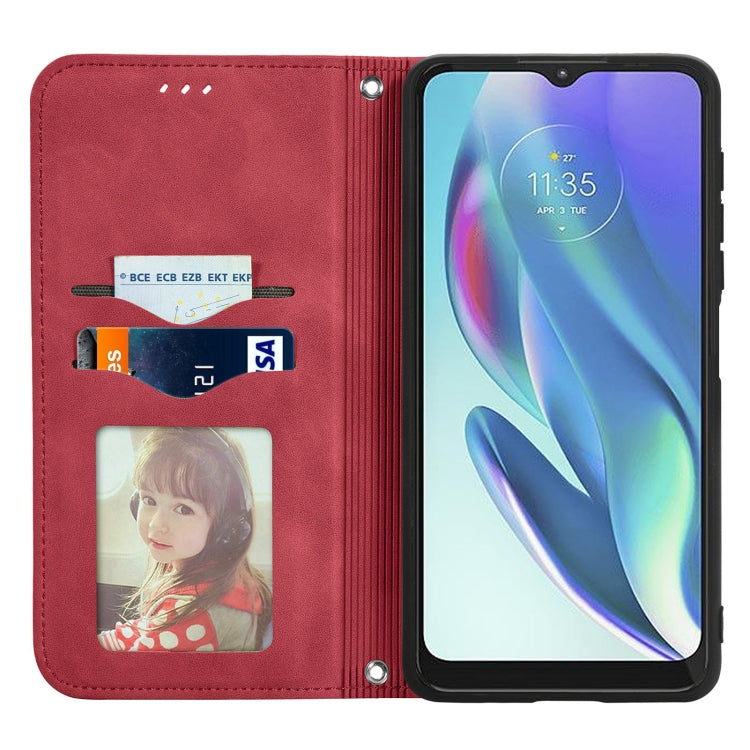 For Motorola Moto G50 5G Retro Skin Feel Magnetic Horizontal Flip Leather Case