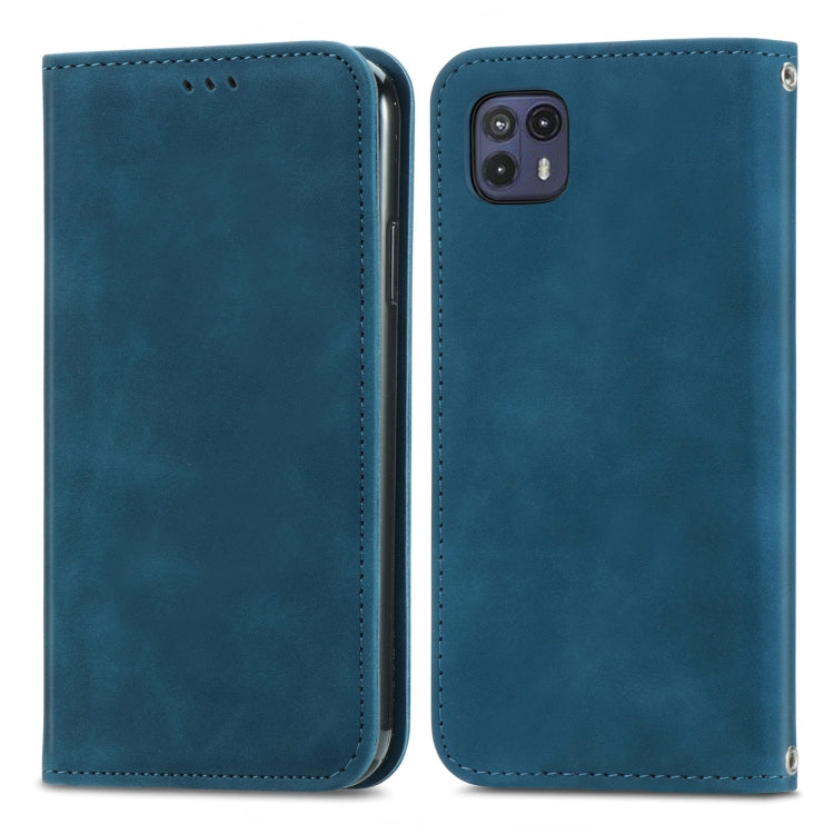 For Motorola Moto G50 5G Retro Skin Feel Magnetic Horizontal Flip Leather Case