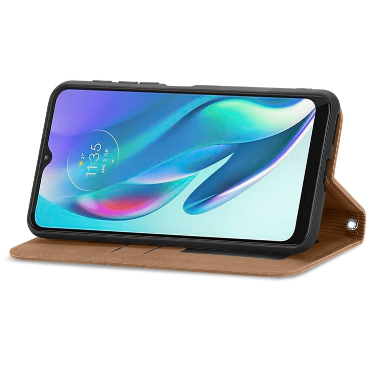 For Motorola Moto G50 5G Retro Skin Feel Magnetic Horizontal Flip Leather Case