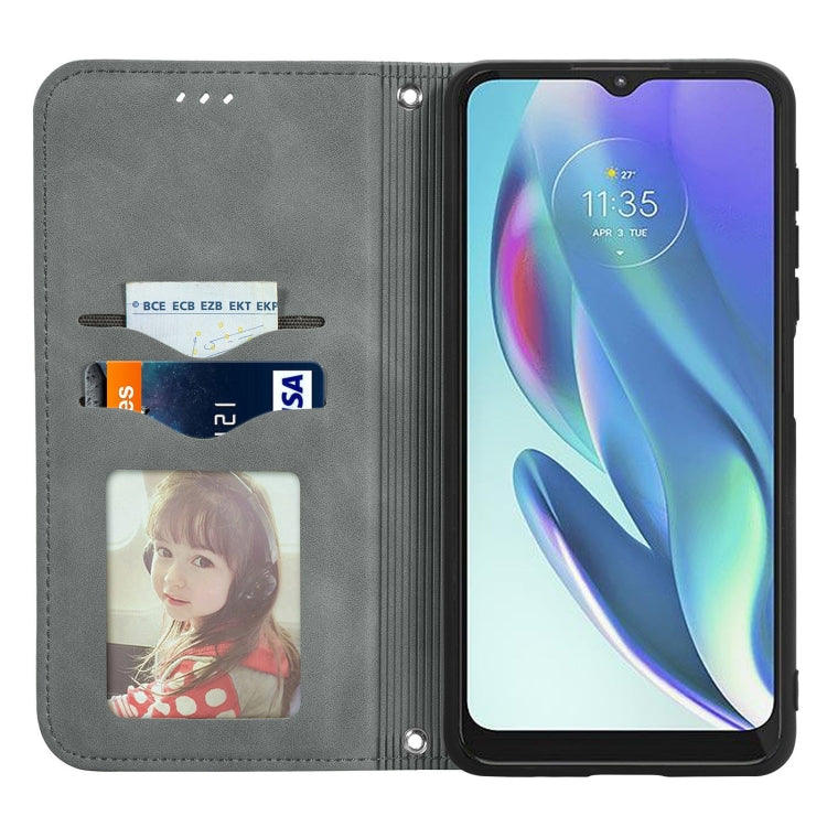 For Motorola Moto G50 5G Retro Skin Feel Magnetic Horizontal Flip Leather Case