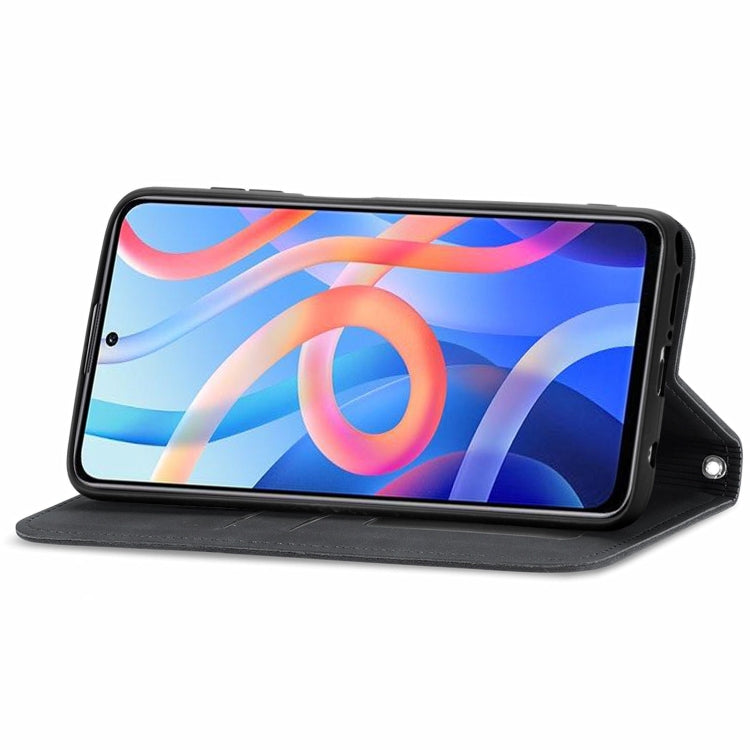 For Xiaomi Redmi Note 11 Retro Skin Feel Magnetic Horizontal Flip Leather Case