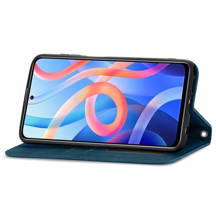 For Xiaomi Redmi Note 11 Retro Skin Feel Magnetic Horizontal Flip Leather Case