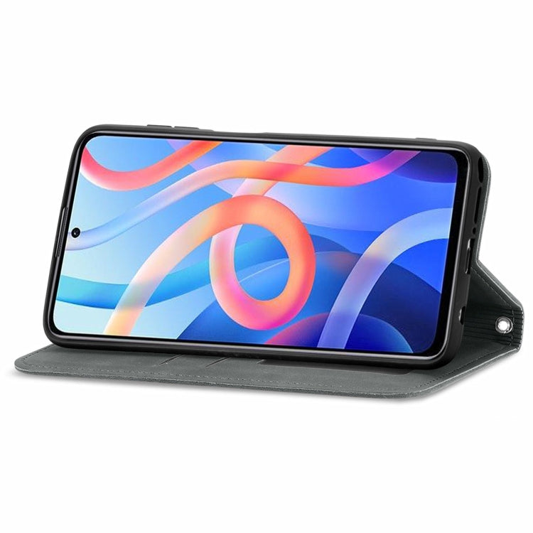 For Xiaomi Redmi Note 11 Retro Skin Feel Magnetic Horizontal Flip Leather Case