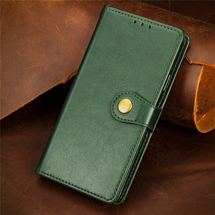 For Motorola Moto E40 Retro Solid Color Buckle Leather Phone Case