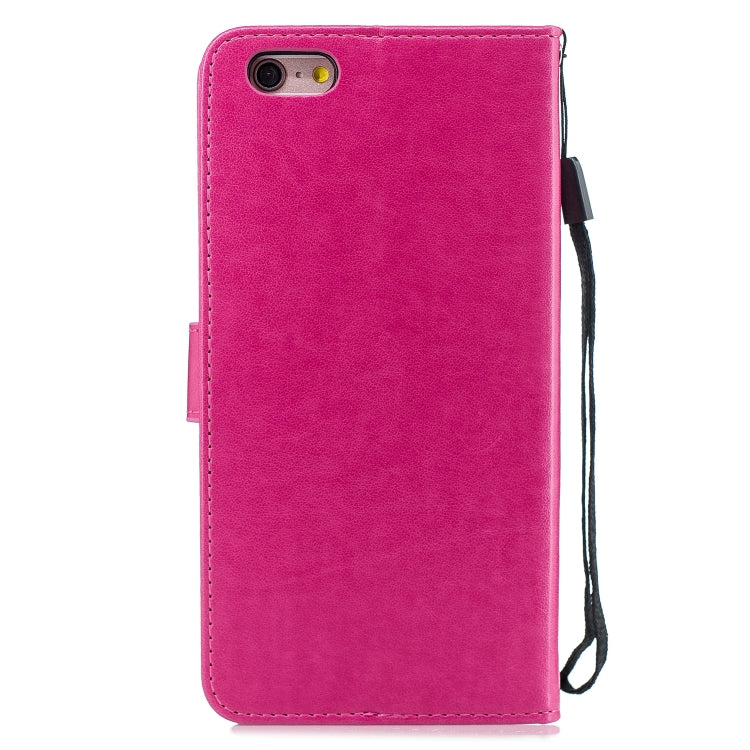 Diamond Encrusted Butterflies Love Flowers Pattern Horizontal Flip Leather Case with for iPhone 6s Plus , Holder & Card Slots & Wallet & Lanyard