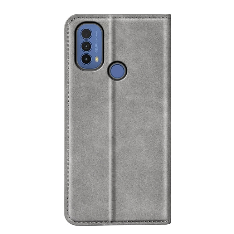 For Motorola Moto E30 / E40 Retro-skin Magnetic Suction Leather Phone Case