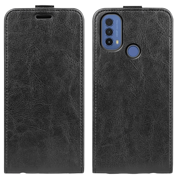 For Motorola Moto E30 / E40 R64 Texture Single Vertical Flip Leather Phone Case