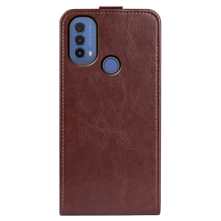 For Motorola Moto E30 / E40 R64 Texture Single Vertical Flip Leather Phone Case