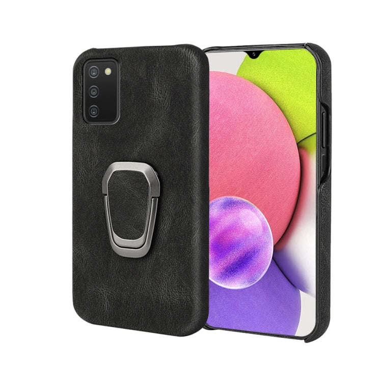Ring Holder PU Phone Case for Samsung Galaxy A03s 166mm