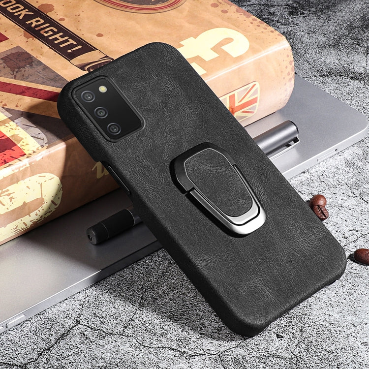 Ring Holder PU Phone Case for Samsung Galaxy A03s 166mm