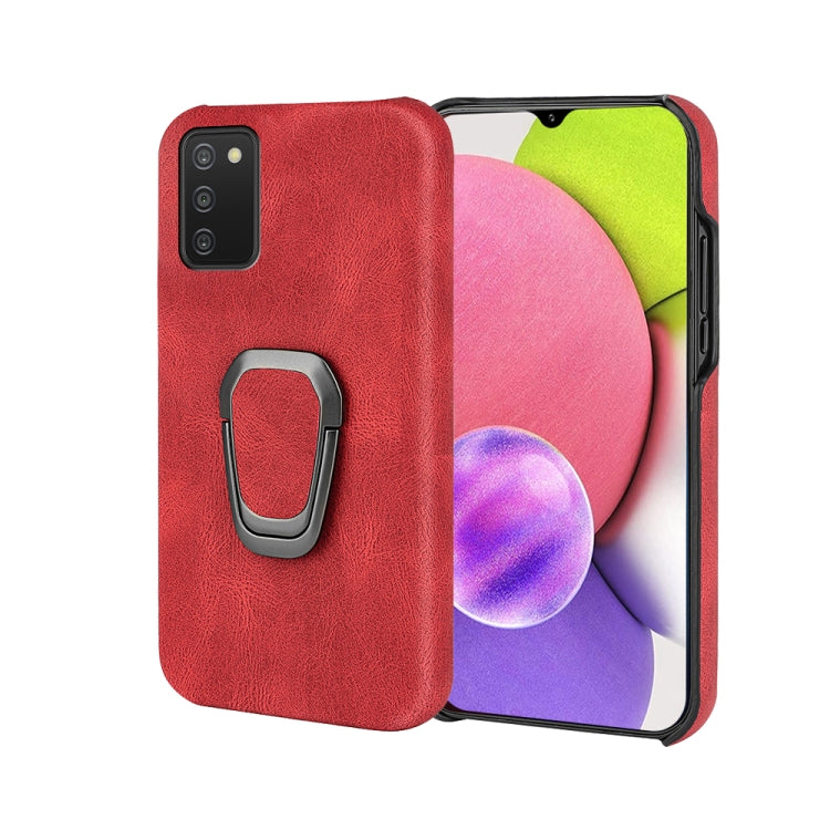 Ring Holder PU Phone Case for Samsung Galaxy A03s 166mm