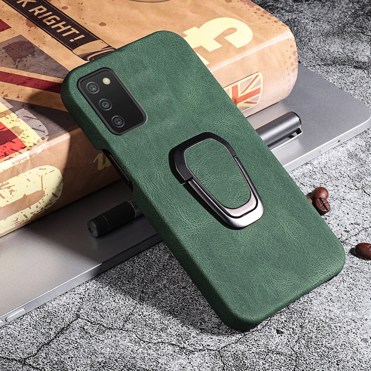 Ring Holder PU Phone Case for Samsung Galaxy A03s 166mm