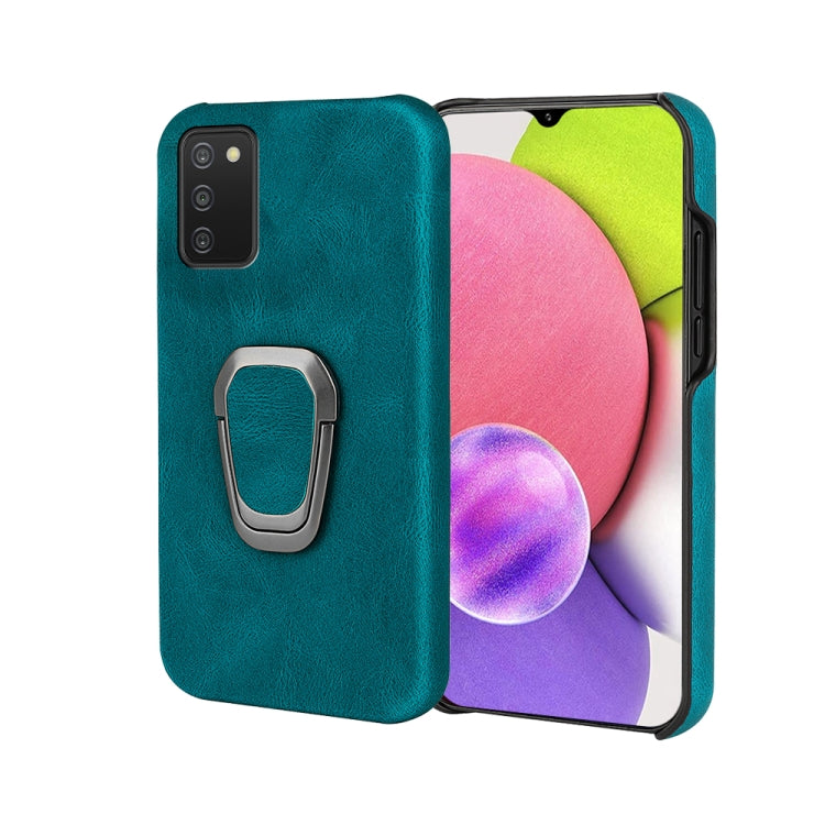 Ring Holder PU Phone Case for Samsung Galaxy A03s 166mm