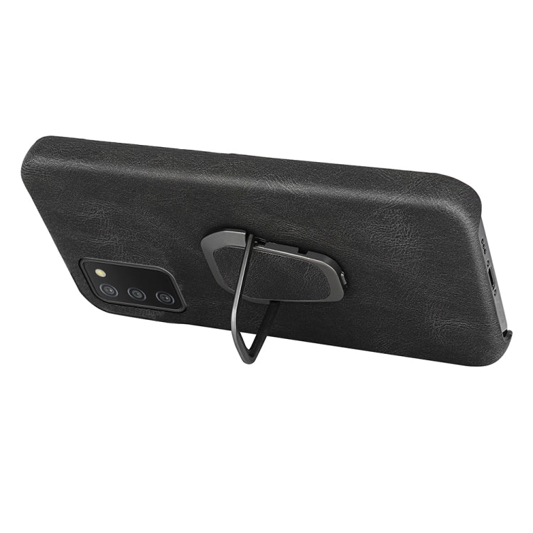 Ring Holder PU Phone Case for Samsung Galaxy A03s 166mm