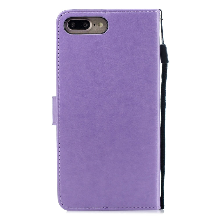 Diamond Encrusted Butterflies Love Flowers Pattern Horizontal Flip Leather Case for iPhone 7 Plus , with Holder & Card Slots & Wallet & Lanyard