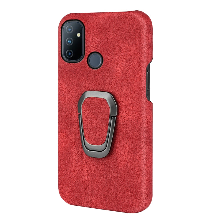 For OnePlus Nord N100 Ring Holder PU Phone Case