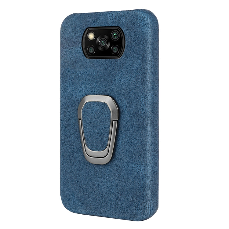 Ring Holder PU Phone Case For Xiaomi Poco X3 / X3 NFC / Poco X3 Pro