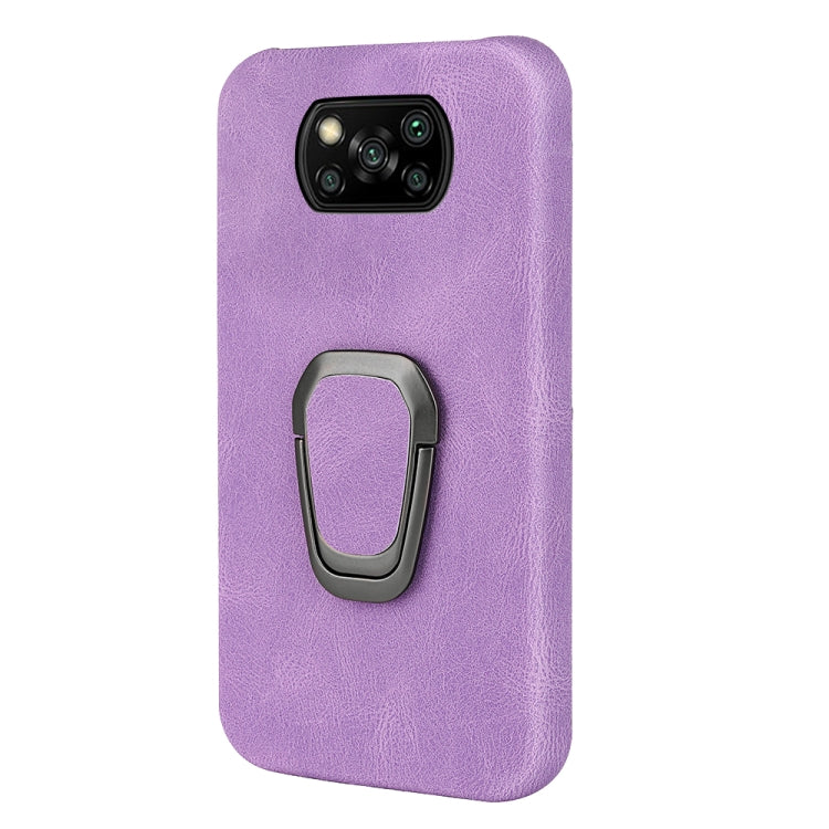 Ring Holder PU Phone Case For Xiaomi Poco X3 / X3 NFC / Poco X3 Pro